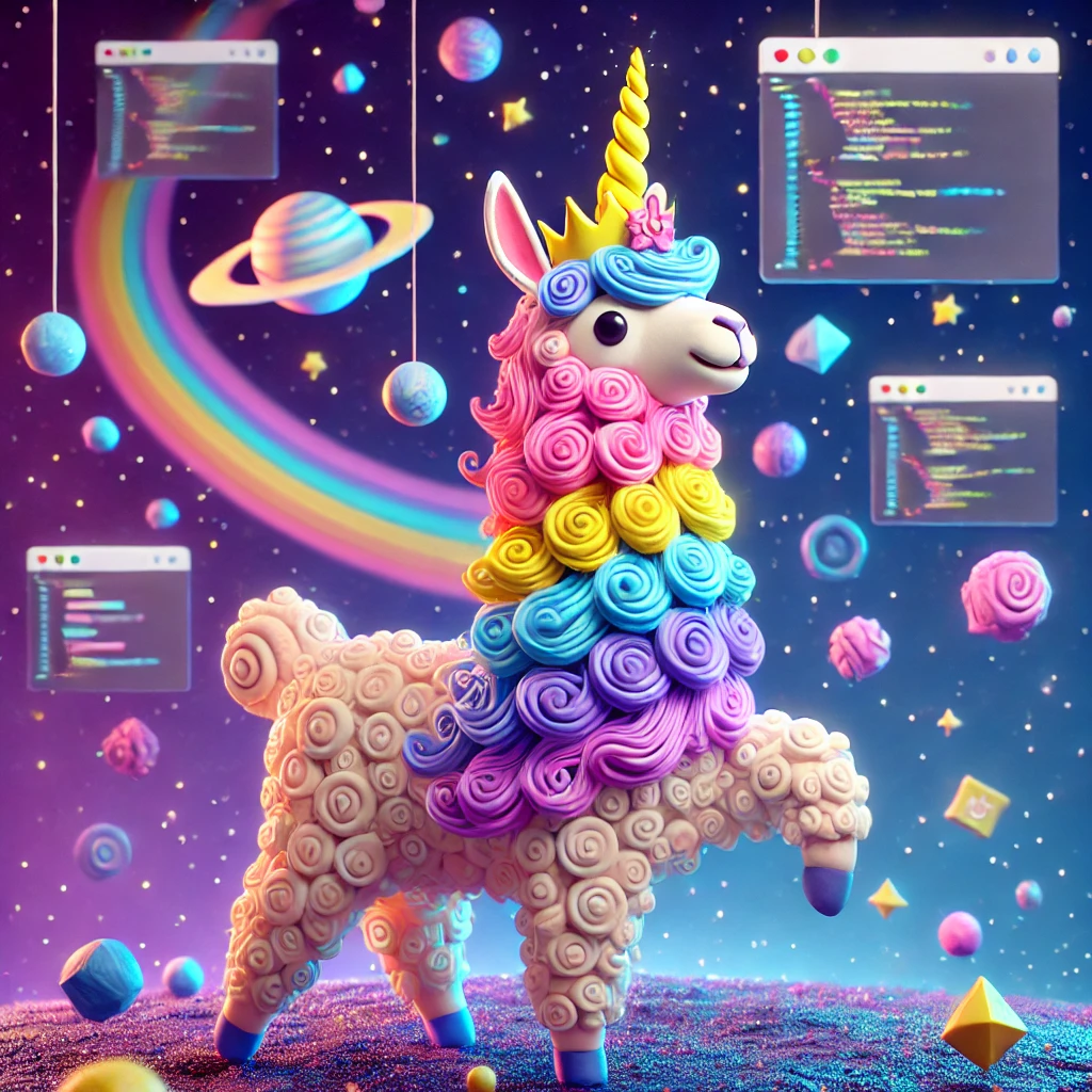 llamicorn in coding galaxy